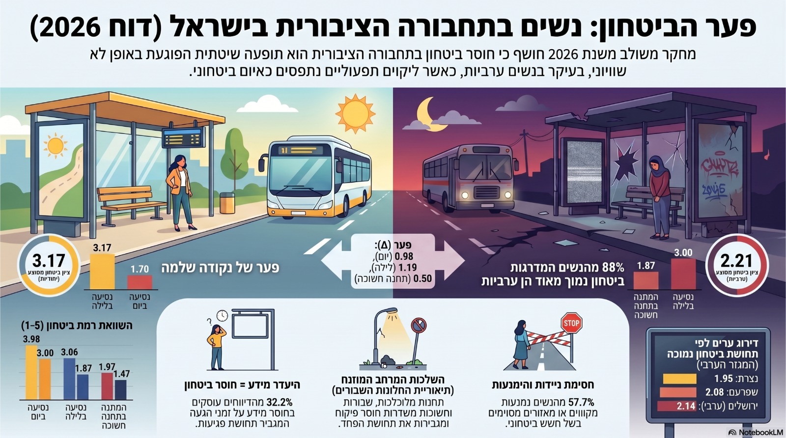 ביטחון בתחנת האוטובוס- אינפוגרפיקה